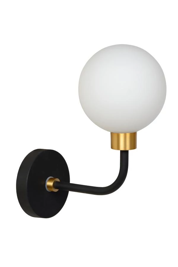 Lucide BEREND - Wall light Bathroom - 1xG9 - IP44 - Black - turned off